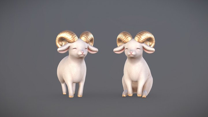 Little Ram 3D Model
