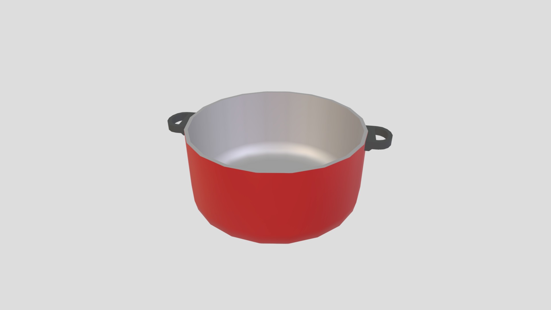 3D model Pot 1 - This is a 3D model of the Pot 1. The 3D model is about a red cup with a handle.