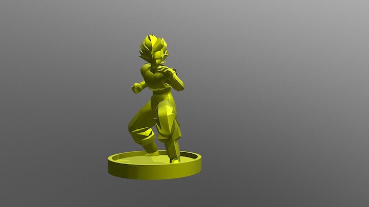 Goku Kamehameha 3D model