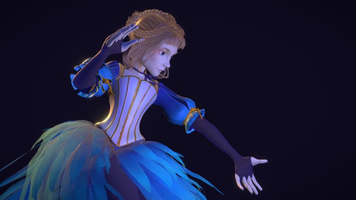 Alora, Divine Dancer 3D Model