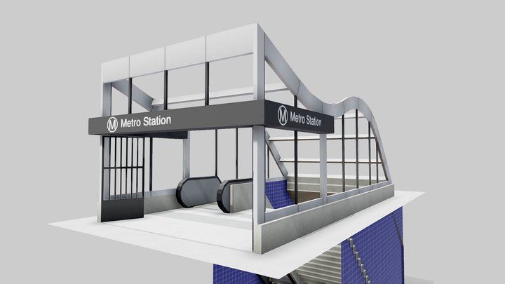 Paulista Avenue Metro Station 3D Model