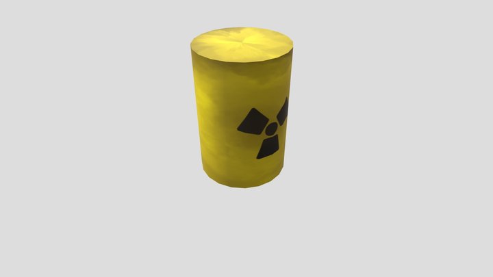 radioactive barrel 3D Model