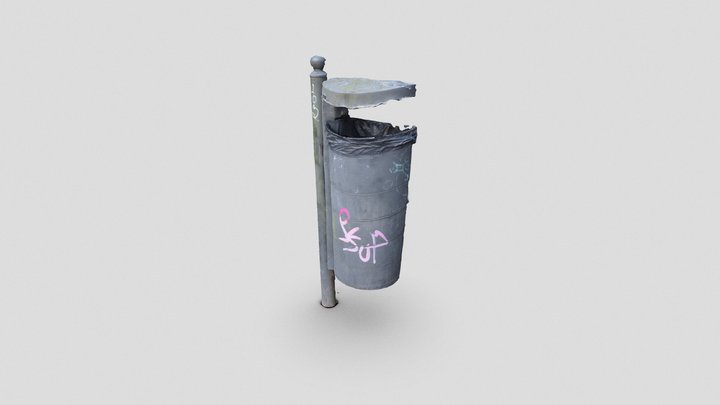 Trash Bin (Raw Scan) 3D Model