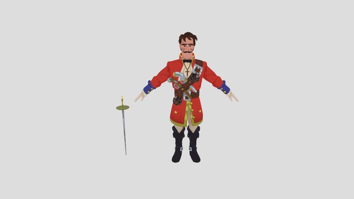 Antoine de Phélippeaux 3D Model