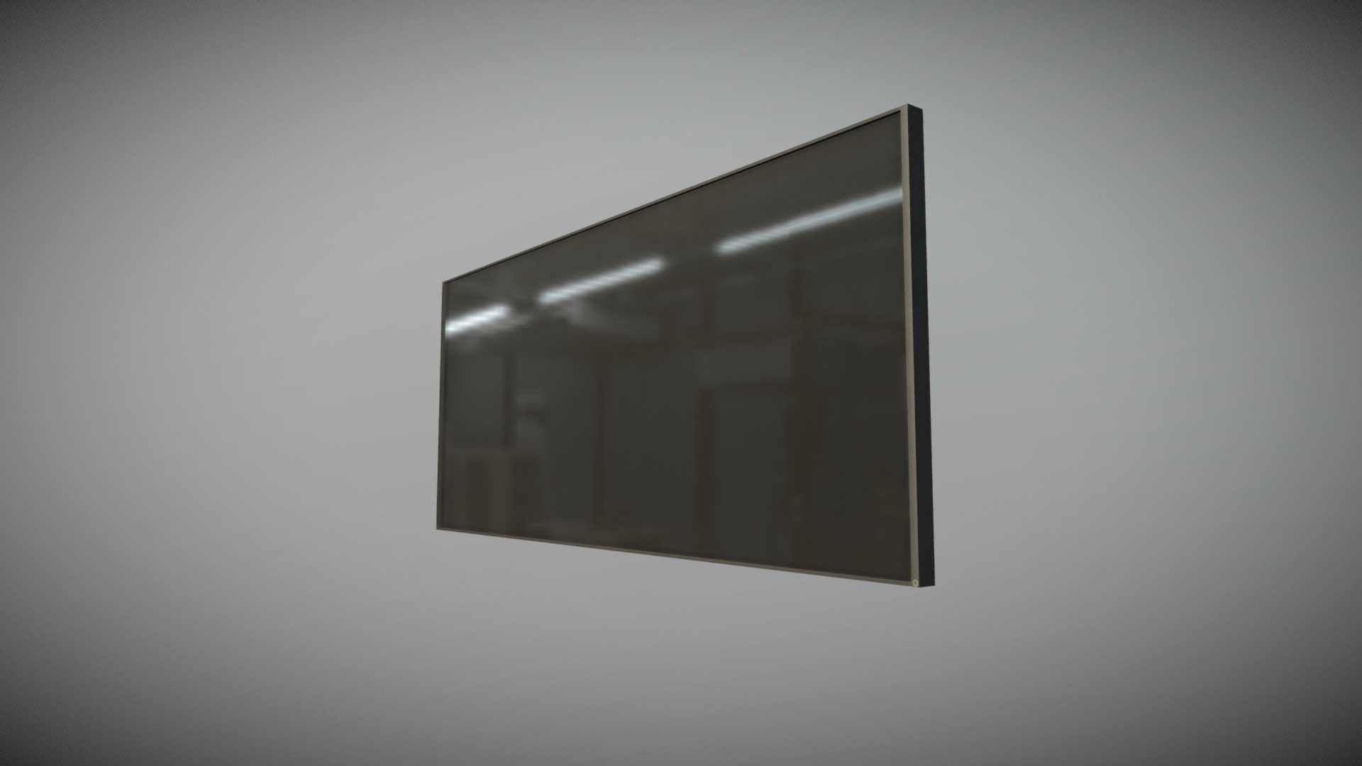 Flatscreen TV with - Black with Green Backlight