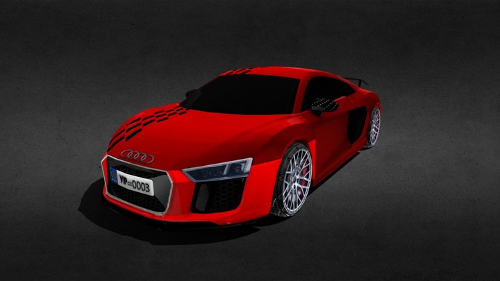 Audi R8 3D Model