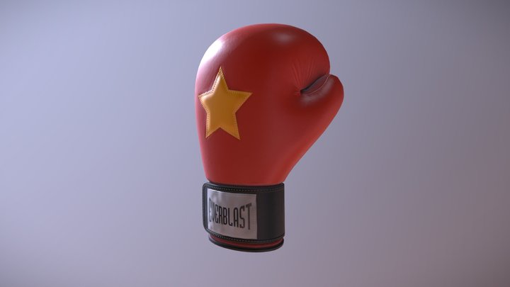 Stylized Boxing Glove 3D Model