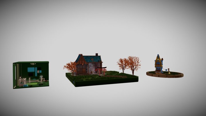 5 Paints 3D Model
