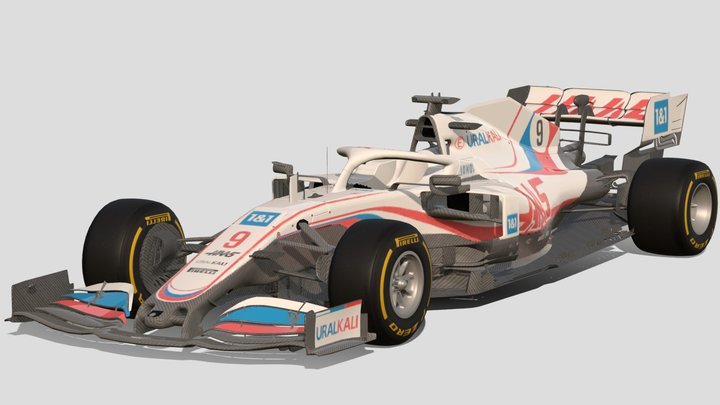 2021 F1 HAAS VF21 – Gratis 3D-model STL