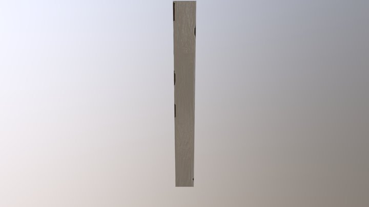 Peeled Paint on Wood 3D Model