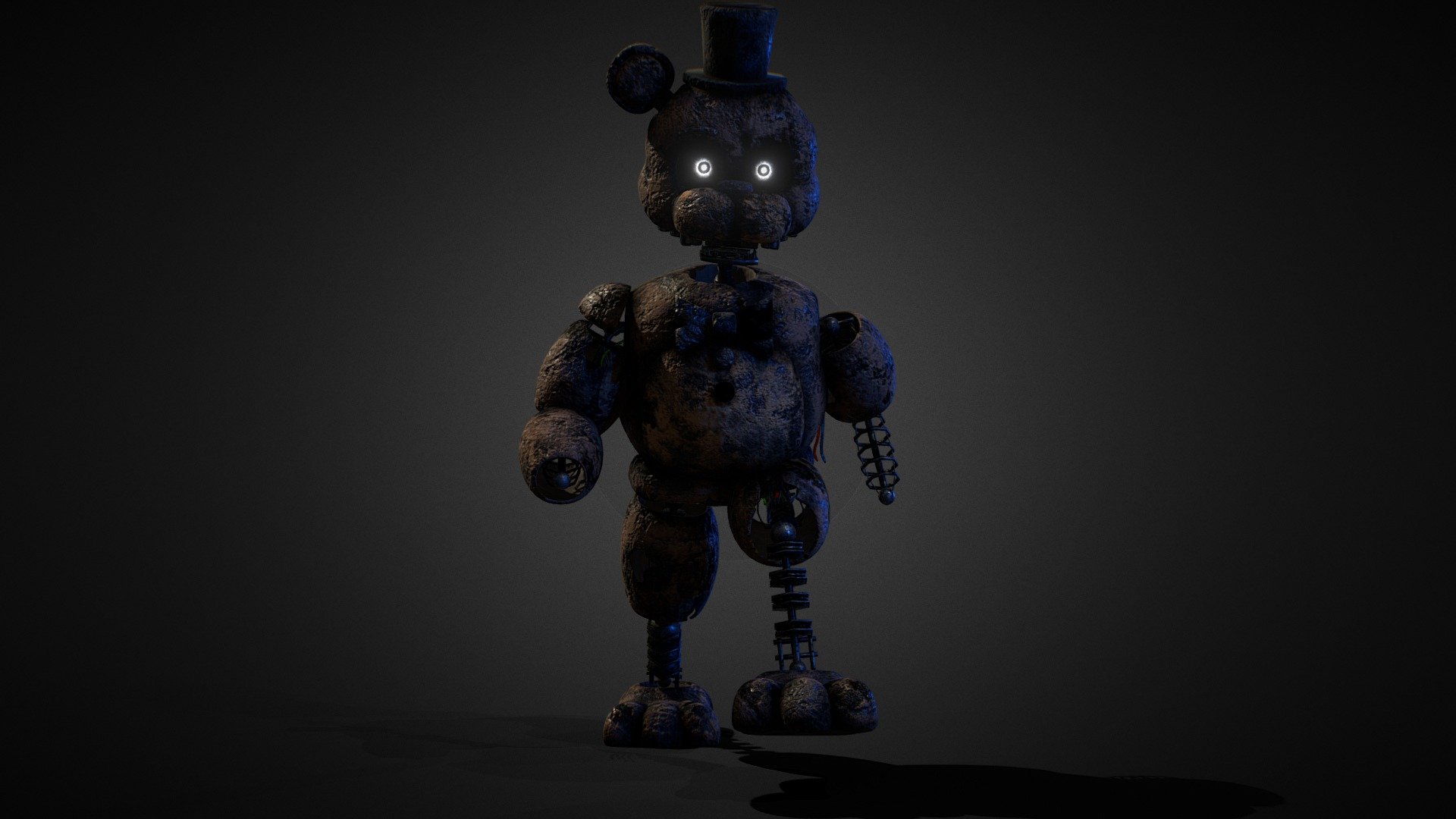 TJoC Ignited Freddy New Walking Anim Texture 3D Model By 