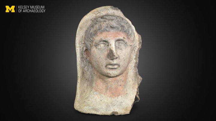 Votive Male Head 3D Model