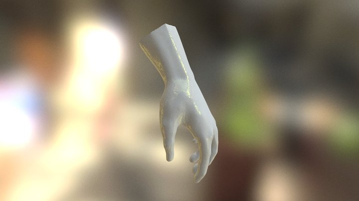 Gold hand 3D Model