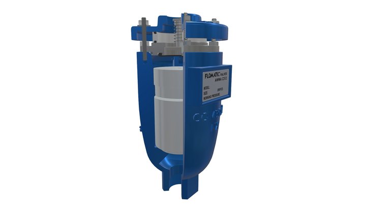 Air Release/Vacuum Valve - Model ComboAir NXS 3D Model