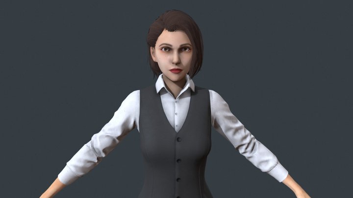 OfficeGirl 3D Model