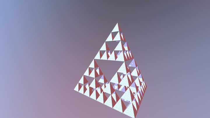 Pir�mide De Sierpinski Obj 3D Model