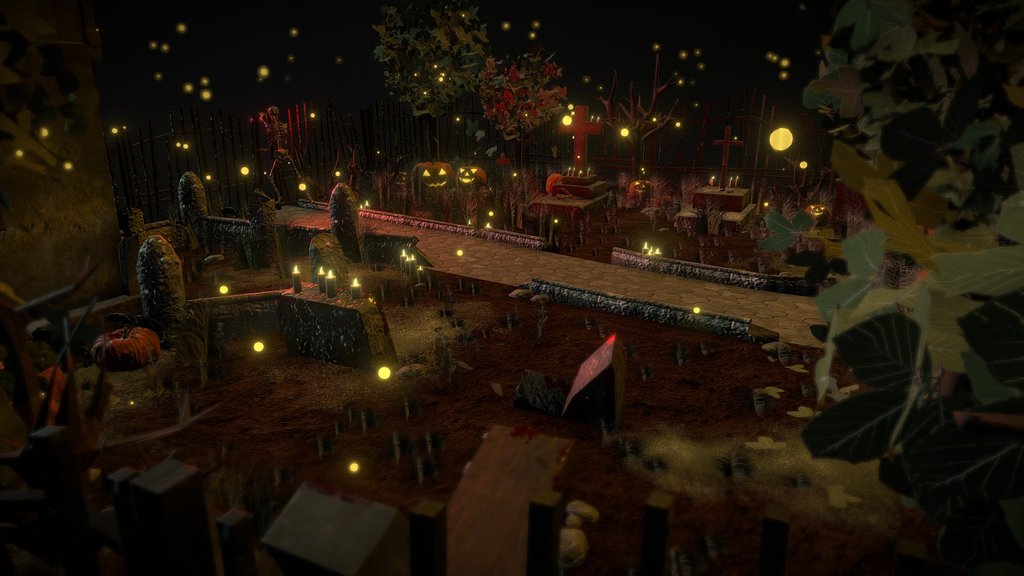 Halloween cemetery