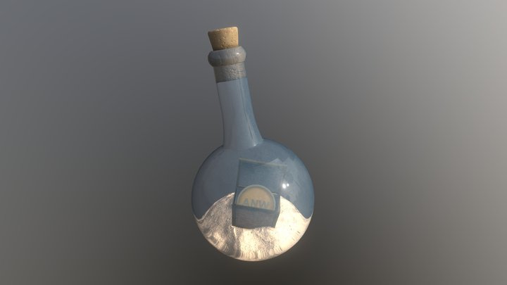 Chest in a Bottle 3D Model
