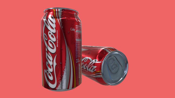 Coca-Cola Cans Practice Project 3D Model
