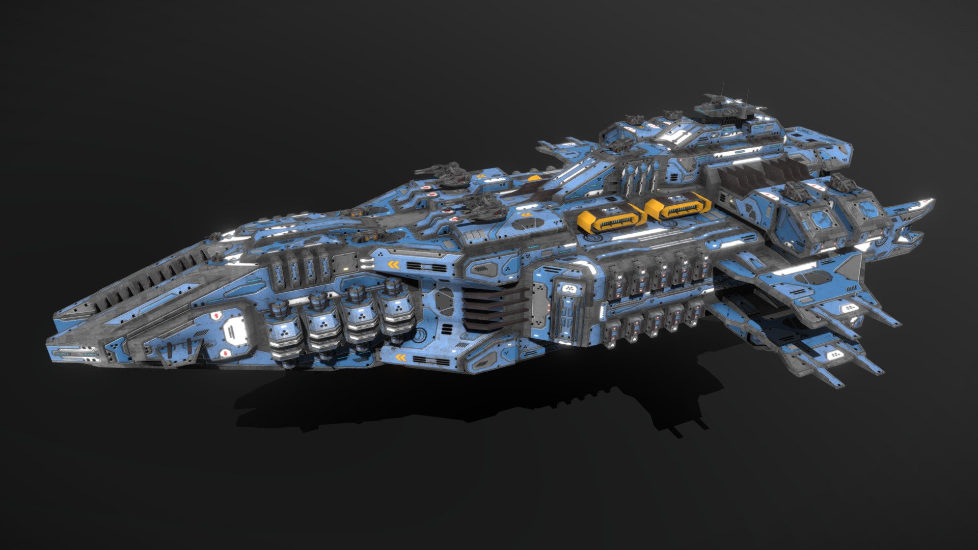 Scifi Cruiser Bloodhound - Buy Royalty Free 3D model by MSGDI [4847b0b ...