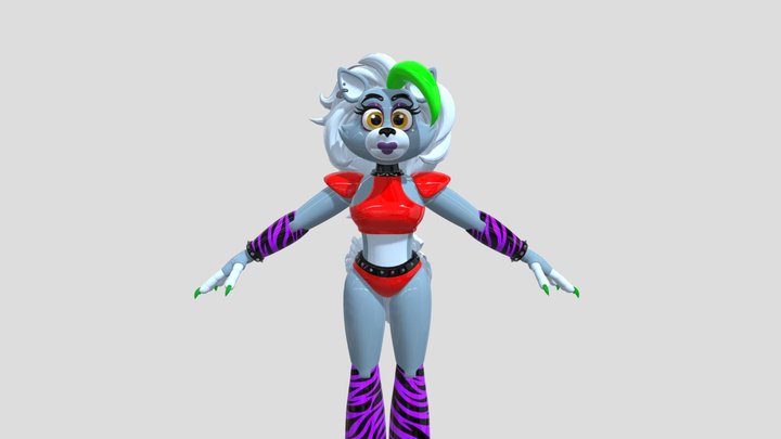 Kawaii Roxanne Wolf 3D Model