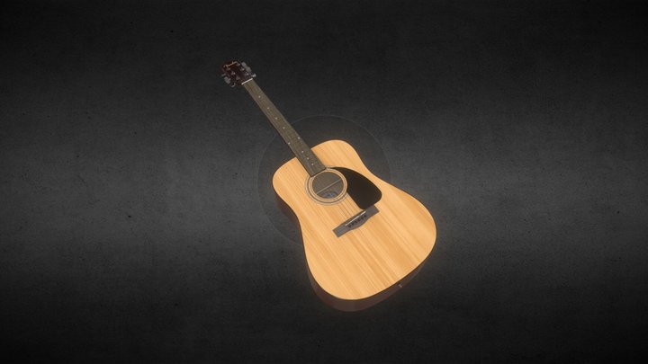 Fender FA-115 acoustic guitar 3D Model