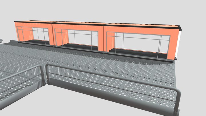 Detalle Constructivo4 SteelCatwalk EdificioLAOLA 3D Model