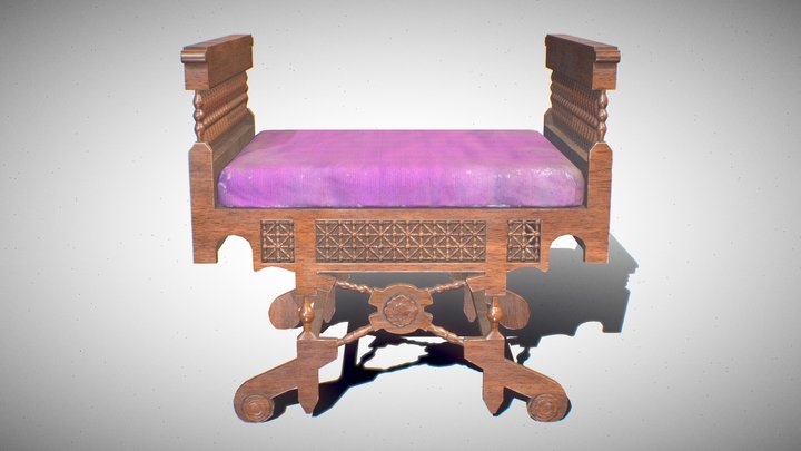 Islamic Design Chair 3D Model