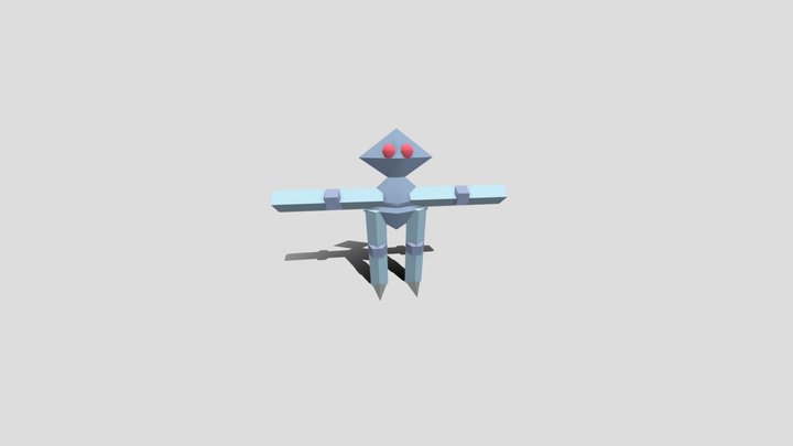 robo em lowpoly rafael s_ cunha 3D Model