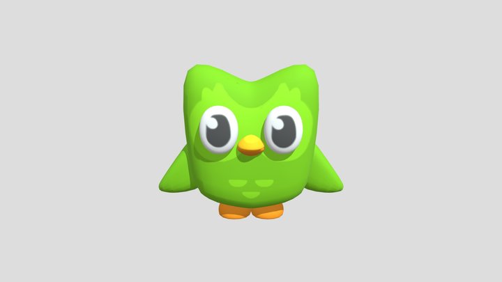 Duolingo 3D Model