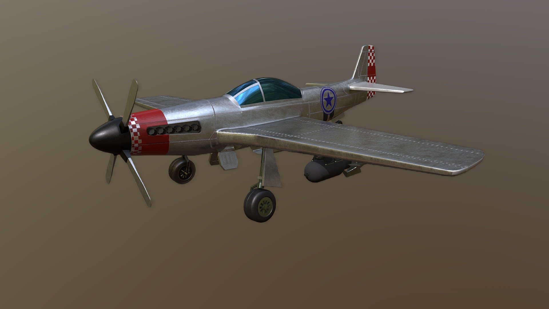 P-51 Mustang - Download Free 3D model by Isabel Arauz (@isabel_arauz ...