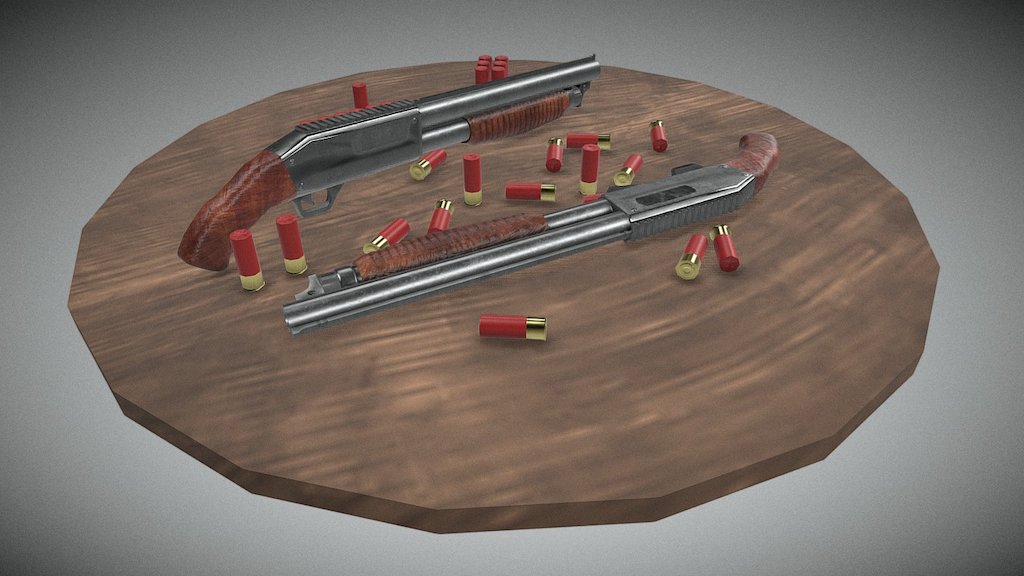 Shotgun Showcase - 3D model by Rodrigo Pinserato (@r0dRy9o) [484cb9a ...