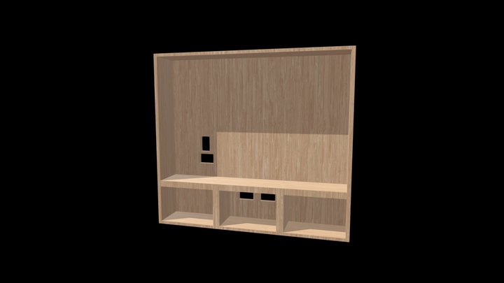 TV Shelf Wood