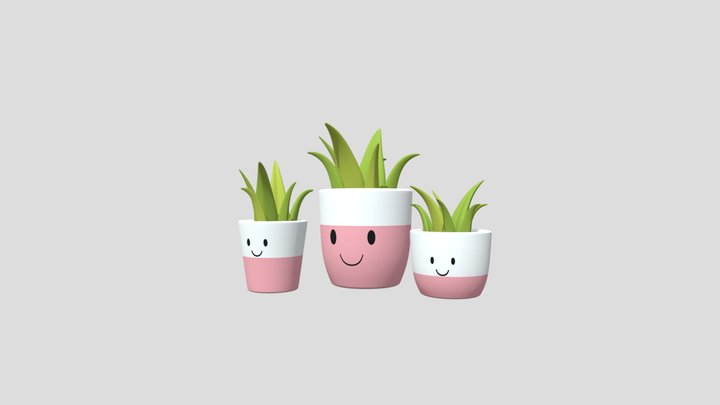 Set of plants 3D Model