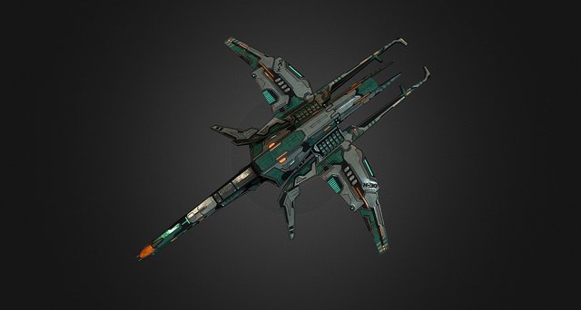 Light Assault Corvette 3D Model