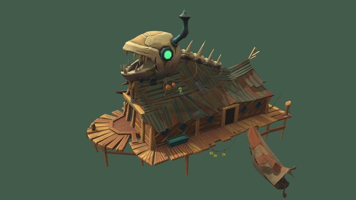 Fish wizard's house 3D Model