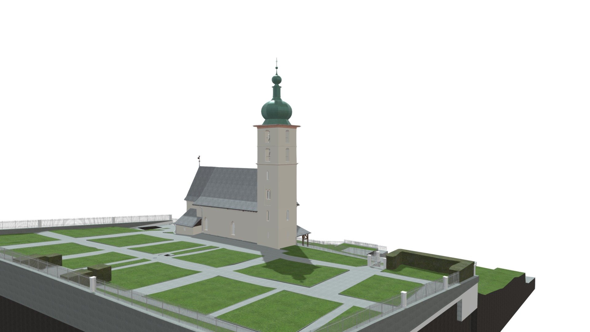 Flims GR, Martinskirche — Sketchfab embed 3D viewer