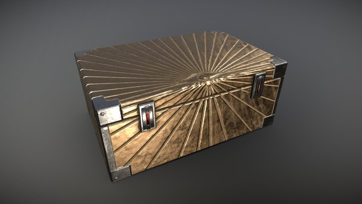 Art Deco Inspired Box 3D Model