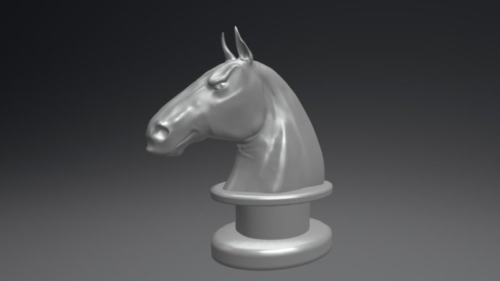 Horse Head / Zbrush+3ds max 3D Model