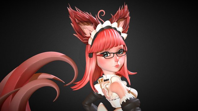 Fox Maid 3D Model