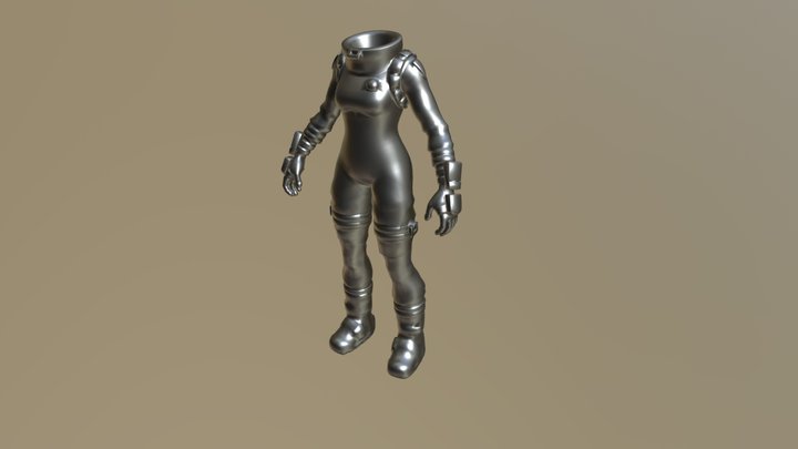 SK F Med Astronaut 01 Body 3D Model