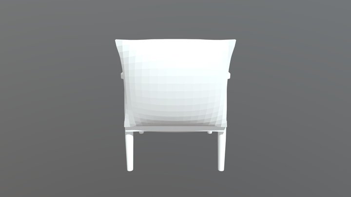 Jarin Upholstered Armchair 3D Model
