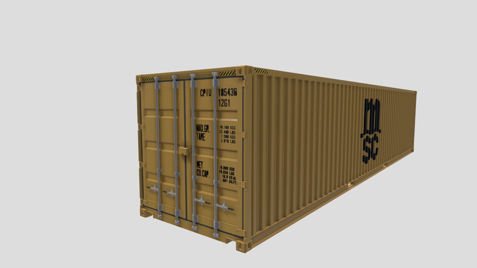 Shipping Container MSC - 3D model by dragosburian [4854082] - Sketchfab