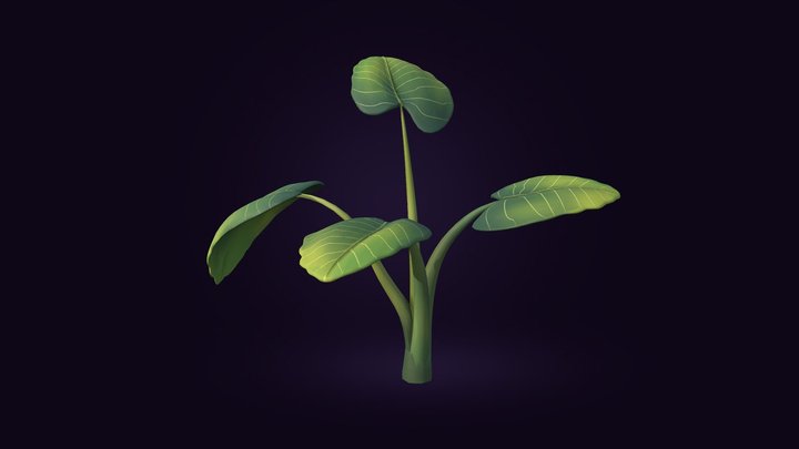 Alocasia - Tropical Plants Pack Free Sample 3D Model