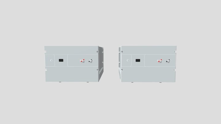 2Pcs 48V 200Ah Battery 3D Model