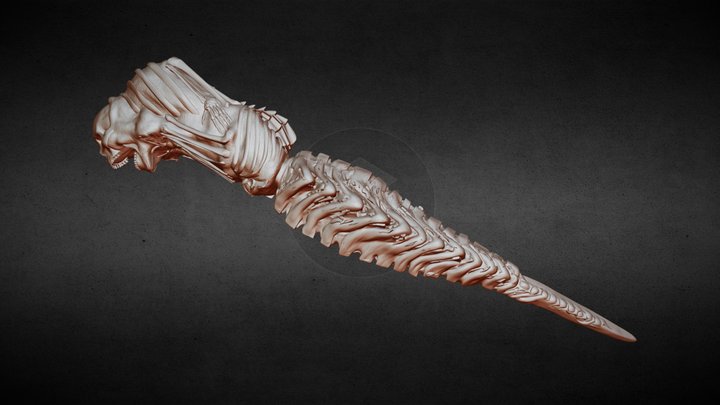 Day 19 Kandarian Dagger #Sculptjanuary19 3D Model