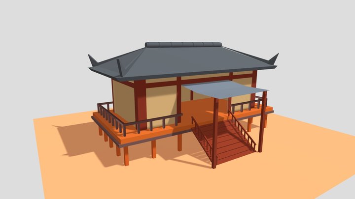 Chinese ancient house 3D Model