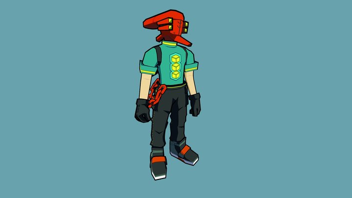 Bomb Rush Cyberfunk fanart 3D Model