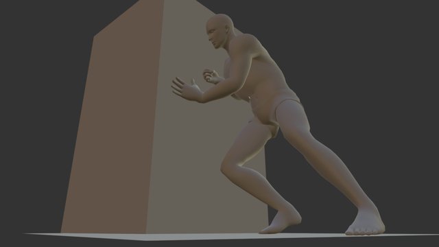 Pushing Box 3D Model