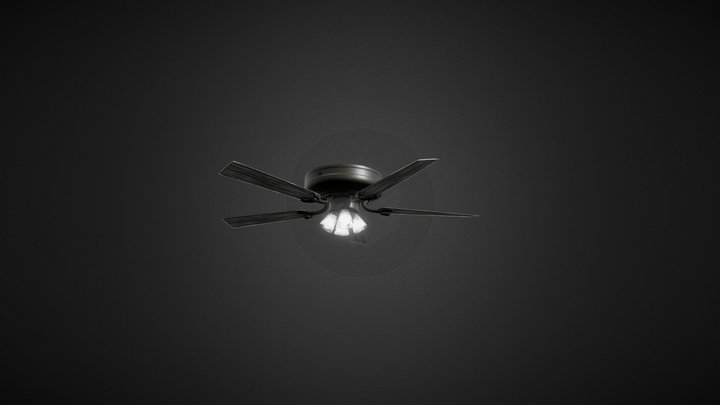 Ceiling Fan *Retextured* 3D Model
